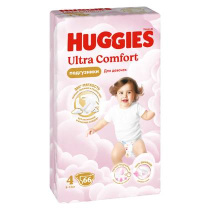 Huggies Ultra Comfort - Baby Diaper Mega Girl Z-4 /7-16kg/ (8-14kg) 3628 #66
