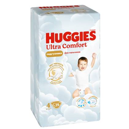 Huggies Ultra Comfort - Baby Diaper for Boys Z-4 / 8-14kg / 3550 #19