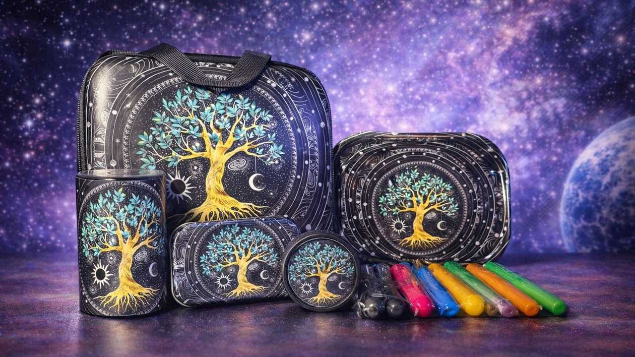 Ağac dizaynlı premium tütün ləvazimatları dəsti