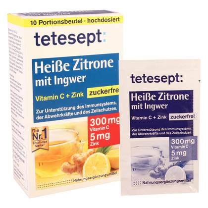 Tetesept Tea Immunity Powder for Oral Solution Preparation with Lemon and Ginger #10