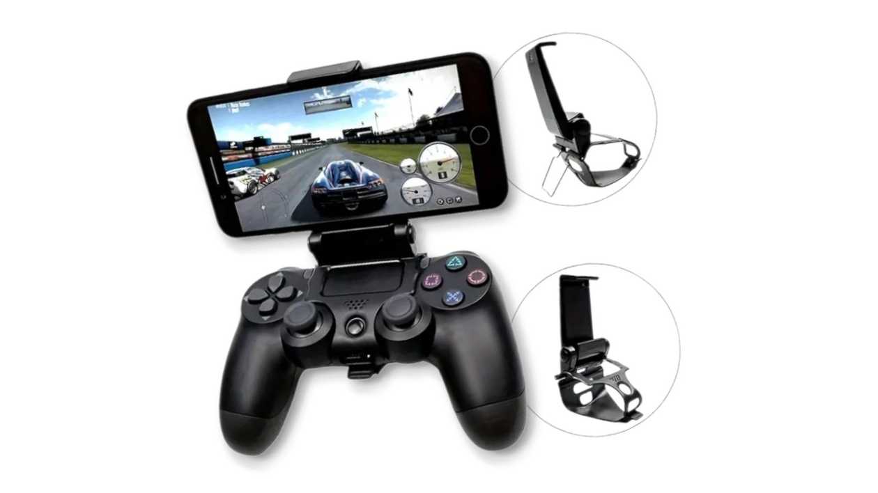 Phone Holder for PS4 Controller, Black, 1111111111510