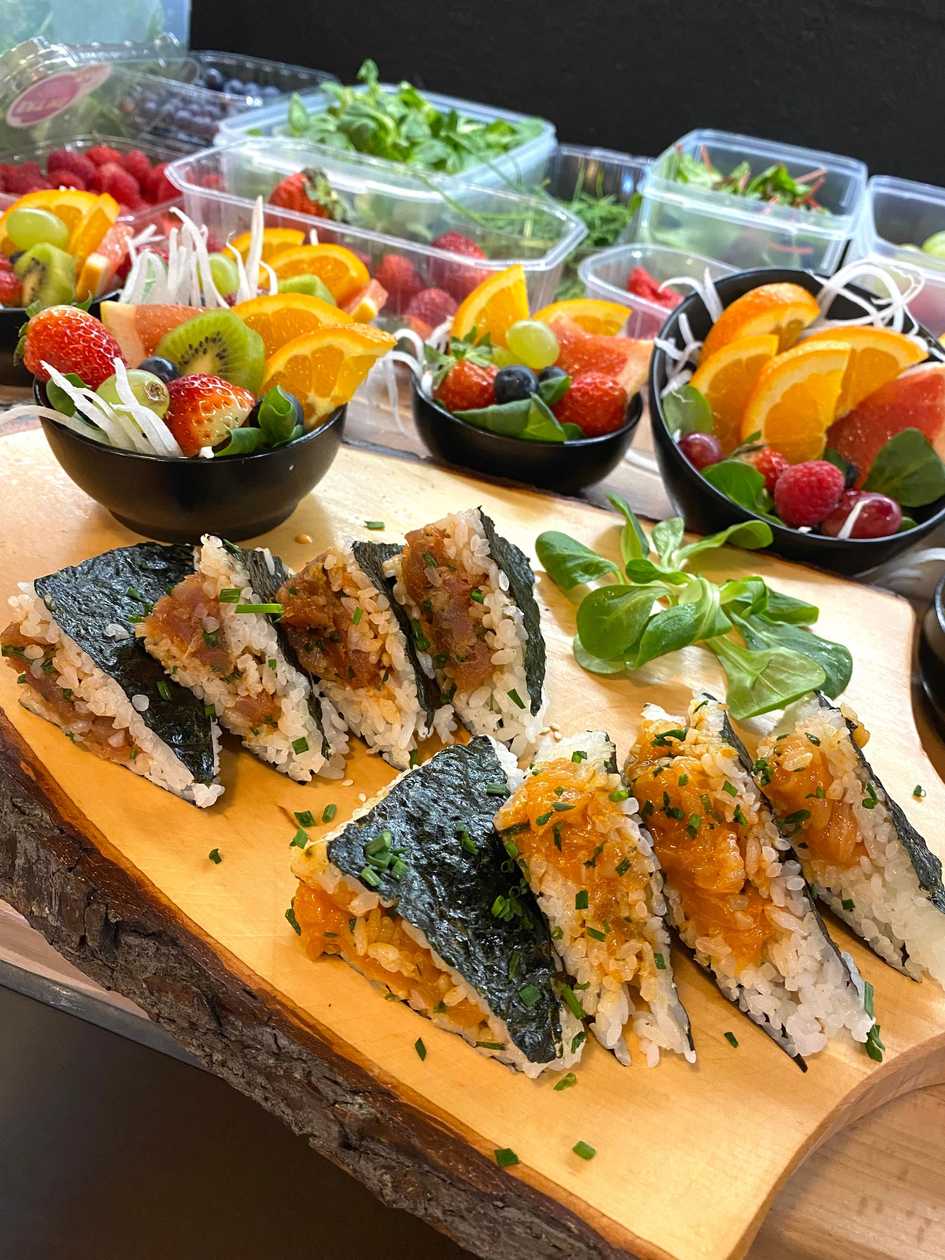 Sushi Sandwich with Salmon