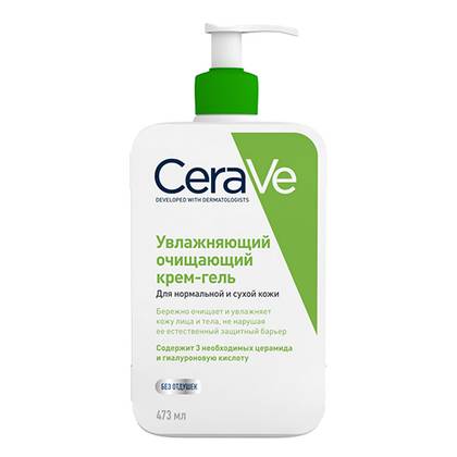 CeraVe - Face/Body Cream-Gel Cleanser Hydrating Normal/Dry Skin 473ml 7333