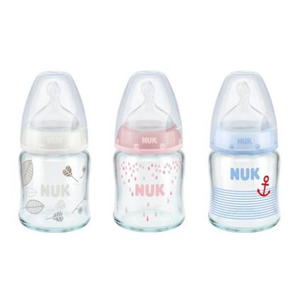 Nuki - Bottle - Glass 120ml + Silicone Nipple 9141/2379