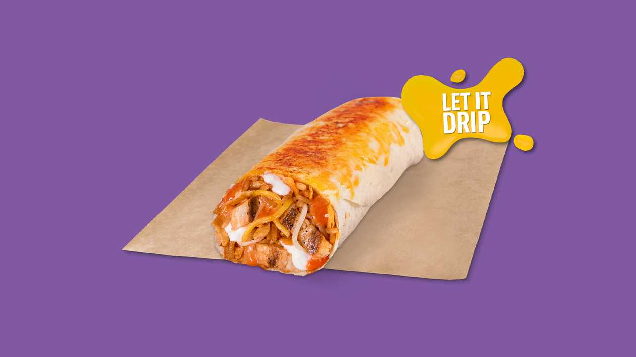 Nacho Cheese Drip Burrito Jalapeño