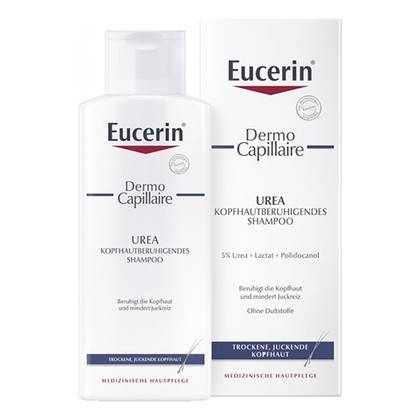 Eucerine - Dermocapillary Shampoo 5% Urea Anti-Itch, Moisturizing for Dry Hair /3 Years+/ 250ml 69657/7535