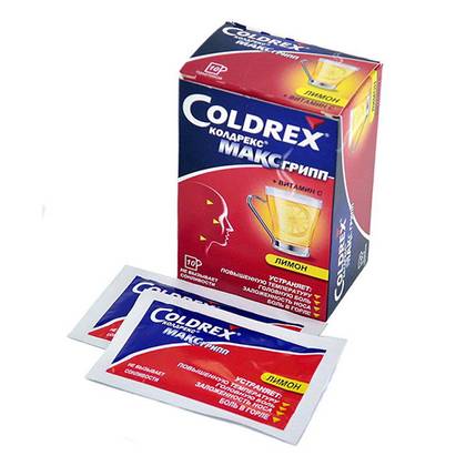 Coldrex Max Flu Powder for Oral Solution Preparation Lemon Flavor Pack #10