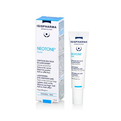 Isispharma - Neotone Eye Contour Cream-Gel for Dark Circles/Depuffing/Hydrating with Ball Applicator 15ml 0393