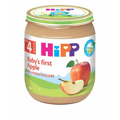 Hipp - Fruit Puree Apple /4 months+/ 125g 4233-01/4233-02