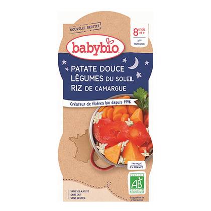 Babibio - Puree "Good Night" Carrot and Sweet Potato with Wheat /6m+/ 200g 0590 #2