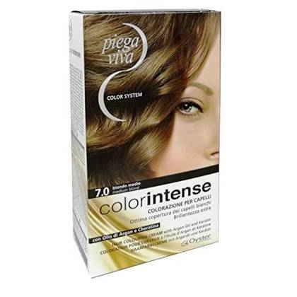 Piega Viva - Hair Dye with Argan Oil and Keratin 7.0 Medium Blonde 024013