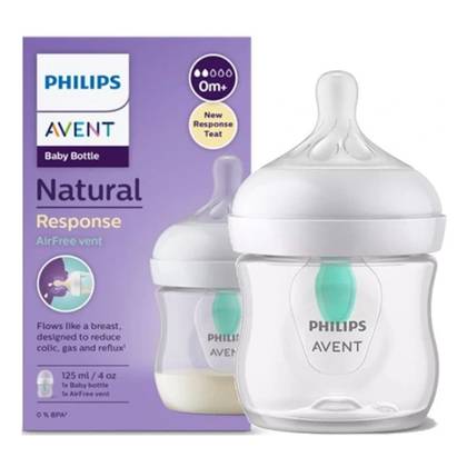 Avent - Bottle "Natural" with Plastic Valve, /0m+/ 125ml 0338