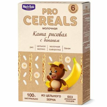 Nutrilac Premium - Milk Porridge, Rice with Banana /6 months+/ 200g 0977