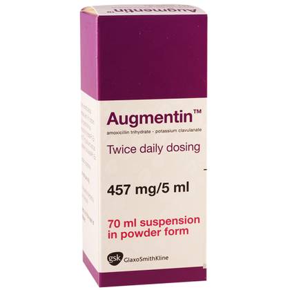 Augmentin Powder for Oral Suspension 457mg/5ml 70ml Bottle #1