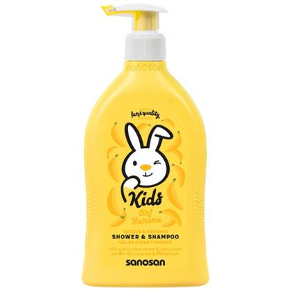 Sanosani - Banana Scented Shampoo and Bath Gel 400ml 8220/7299