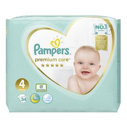 Pampers Premium - Baby Diaper Size 4 / 9-14 kg / 9368 #34