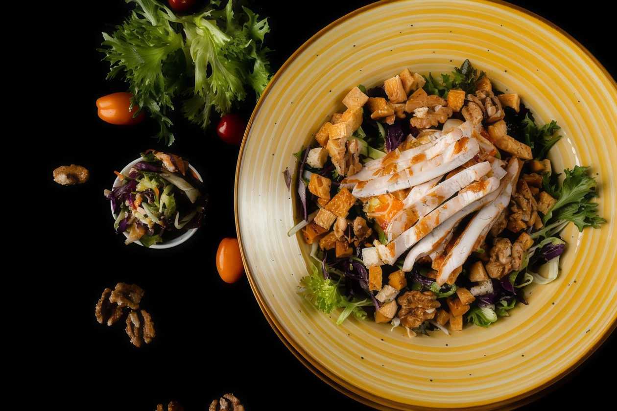 Salată de Crudități cu Piept de Pui