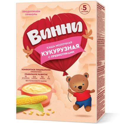 Vini - Milk Corn Porridge with Probiotics /5 months+/ 200g 4534/4664/4817