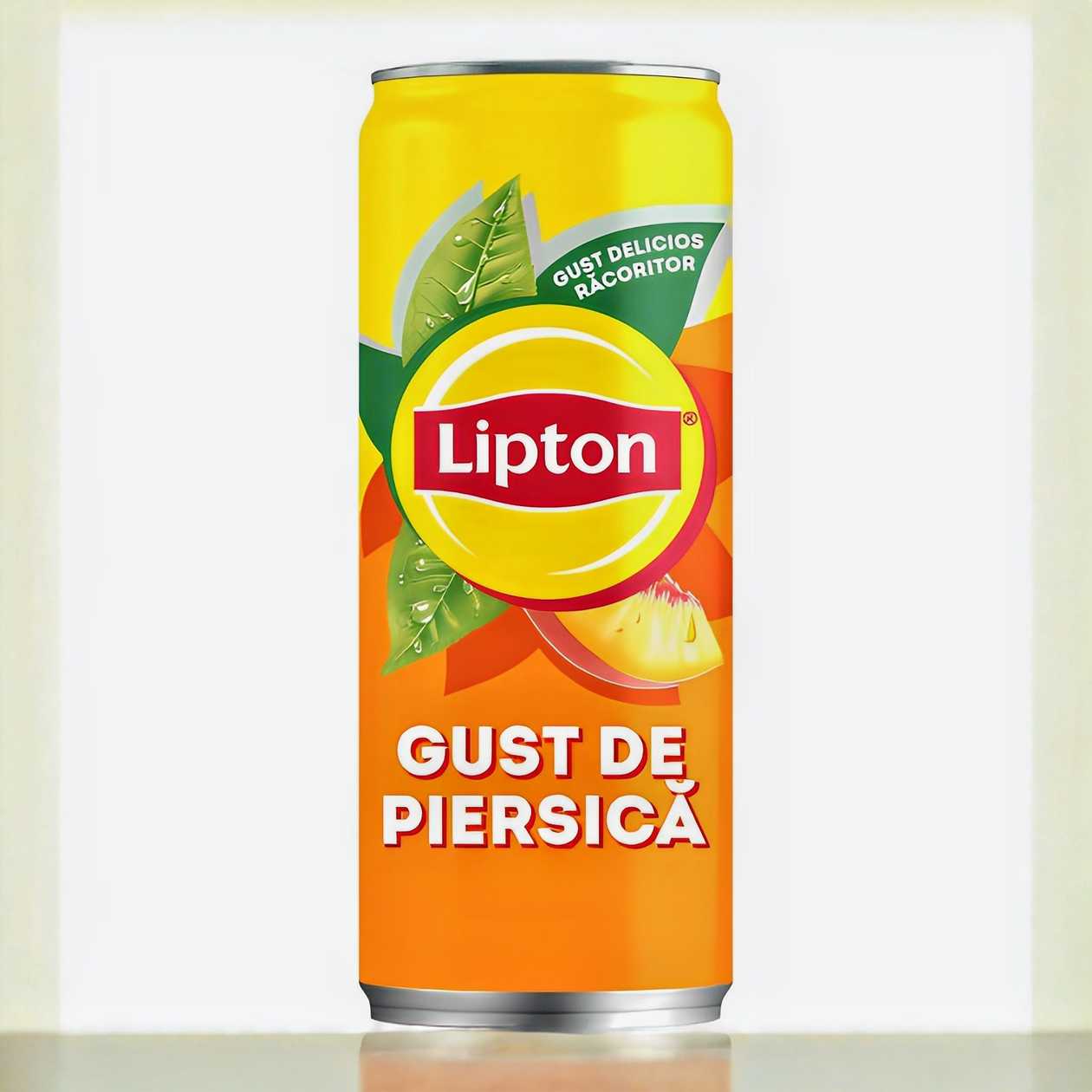 Lipton Ice Tea cu Extract de Ceai Negru și Suc de Piersici