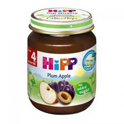 Hipp - Fruit Puree with Plum and Apple /4 months+/ 125g 4204-01