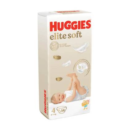 Huggies Elite Soft - Baby Diaper Mega Z-4 / 8-14kg / 9477 #54