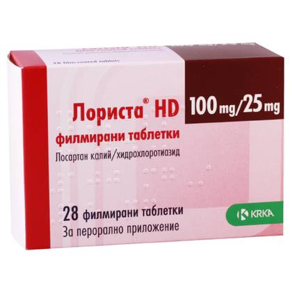 Lorista HD Tablet 100mg + 25mg #28