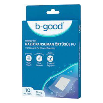 Leiko Sterile B-good Waterproof Wound Dressing 9cm x 10cm B6110P #1