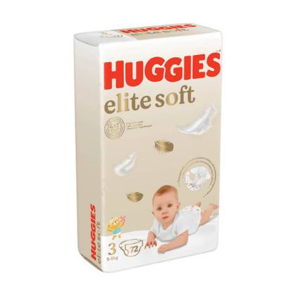 Huggies Elite Soft - Baby Diaper Mega Z-3 /5-9kg/ 9682 #72