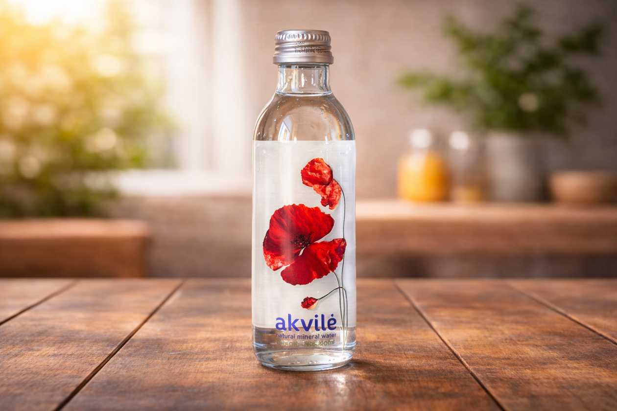 Akvile Mineral Water 330ml (Sparkling)