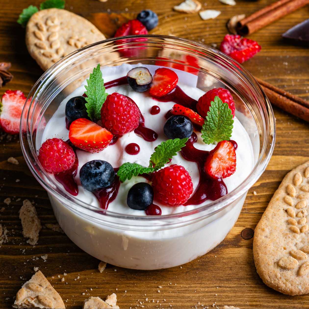 Mini Cheesecake cu Fructe de Pădure