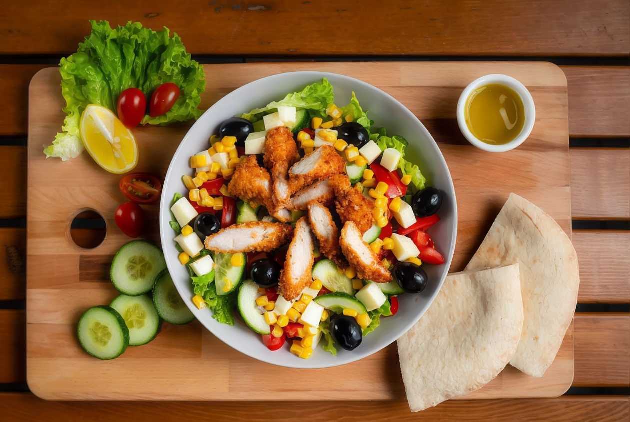 Salată Crispy Chicken