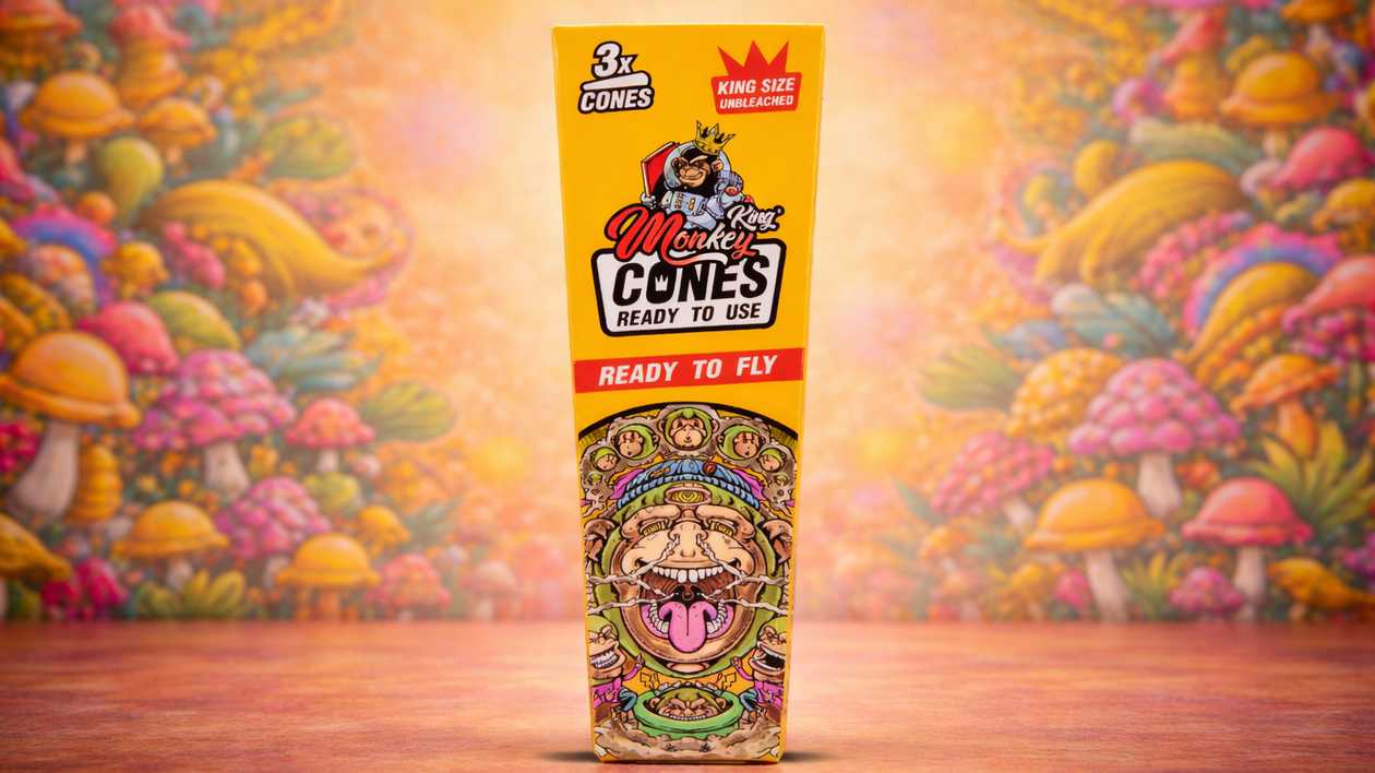 Monkey King Unbleached King Size Cones 3 ədəd