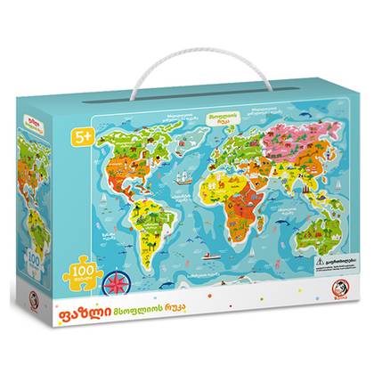 Toy - Puzzle, World Map 3457