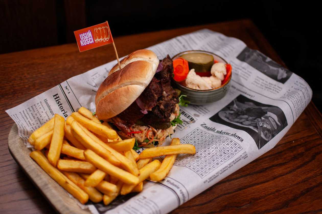 Beef Rib Burger with Barbecue Glaze