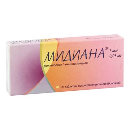 Midiana Tablet 0.03mg + 3mg #21