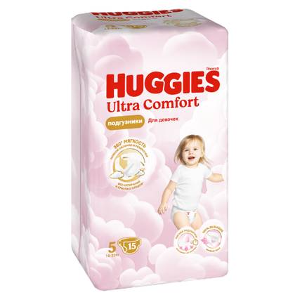 Huggies Ultra Comfort - Baby Diaper for Girls Z-5 /12-22kg/ 3581 #15