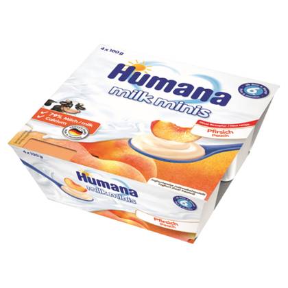 Humana - Milk Dessert with Apricot /6m+/ 100g 1121/4452/3284 #1