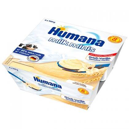 Humana - Vanilla Semolina Pudding /8 Months+/ 100g 273529-1 /4483/8018 #1