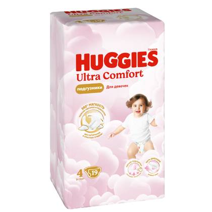 Huggies Ultra Comfort - Baby Diaper for Girls Z-4 /8-14kg/ 3567 #19