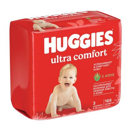 Huggies - Aloe Ultra Comfort Baby Wipes /56X3/ 9460/0967 #168