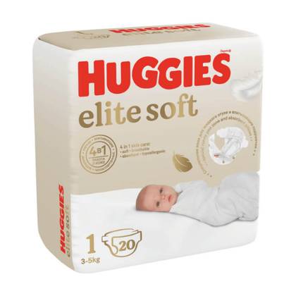 Huggies Elite Soft - Baby Diaper Z-1 /3-5kg/ 9453 #20
