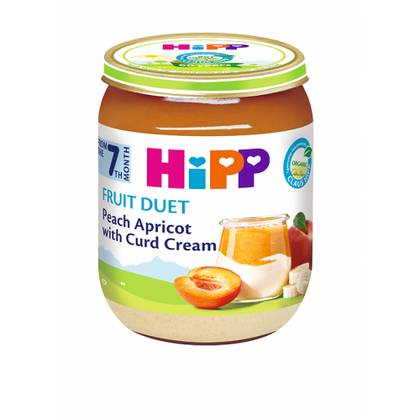 Hipp - Cottage Cheese with Peach and Apricot /7 months+/ 160g 5470-01/5470-02