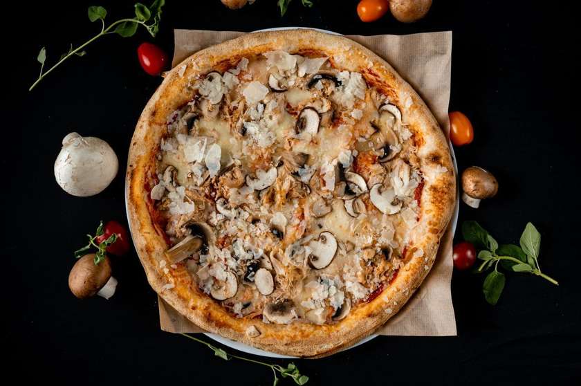 Pizza Pollo e Funghi