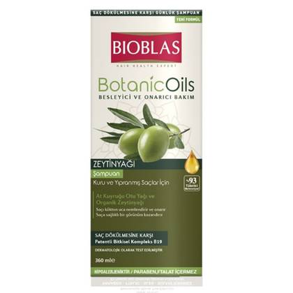 Bioblas - Anti-Hair Loss Shampoo with Olive Oil for Dry, Damaged Hair 360ml 6060