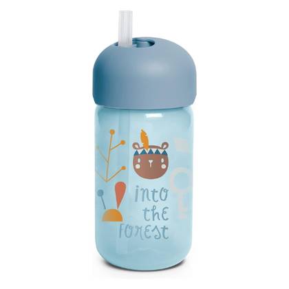 Suavinex - Blue Learning Cup with Protective Lid for Boys 340ml 0766