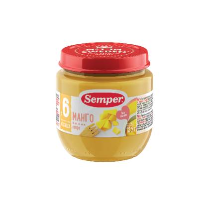Semper - Sugar-Free Mango Puree /6 months+/ 125g 5370