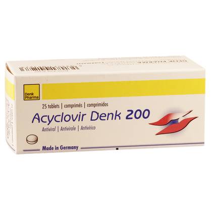 Acyclovir Denk Tablet 200mg #25
