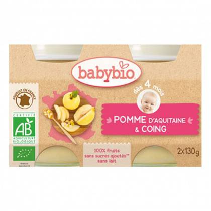 Babybio - Confiture (Jam) with Apricot and Apple /4 months+/ 130g 0750 #2