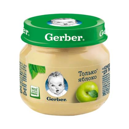 Gerber - Apple Fruit Puree/6 Months+/80g 8419