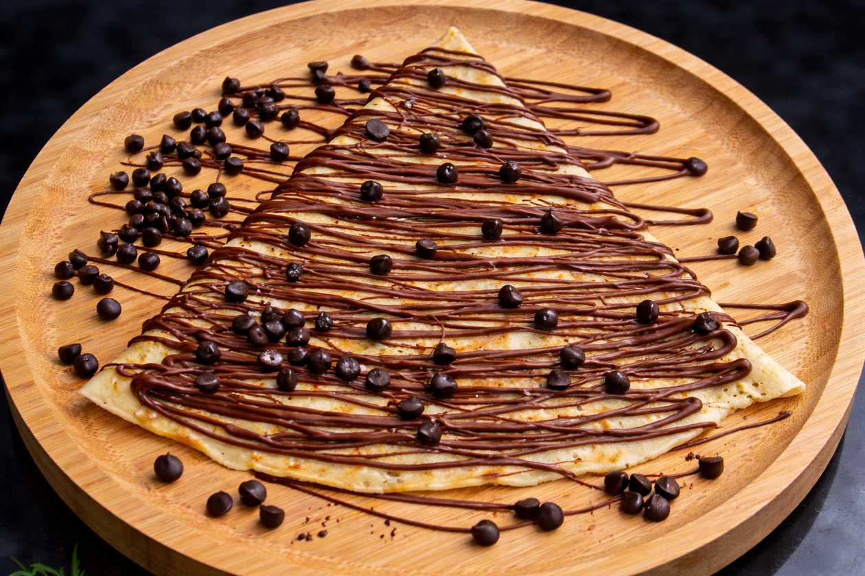Crape with chocolate